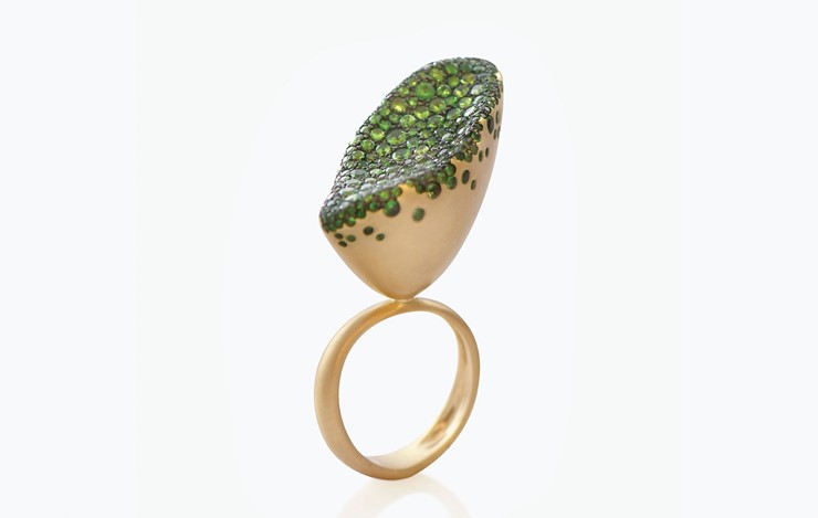 BABY MALAK FLOURISH BONBON BIG MARQUISE RING